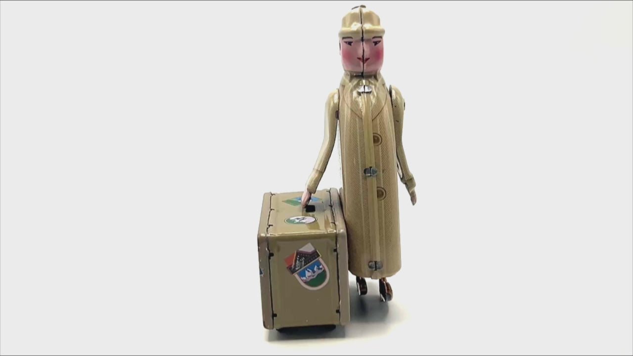 Trade Fair Man clockwork toy - Collectable Tin Toy