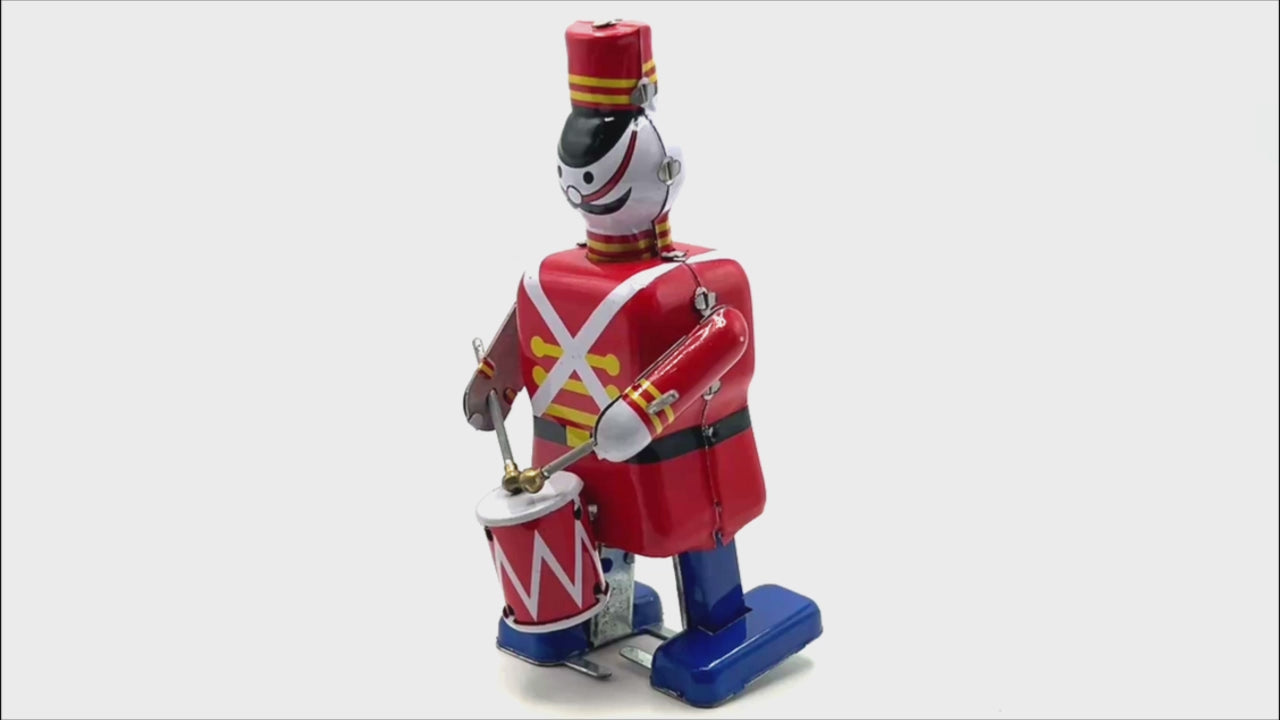 Little Drumming Soldier clockwork toy - Collectable Tin Toy