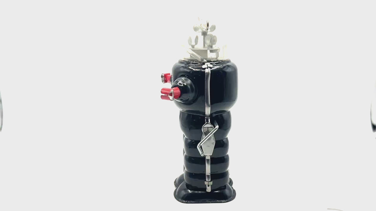 Black Space Trooper - Collectable Tin Toy