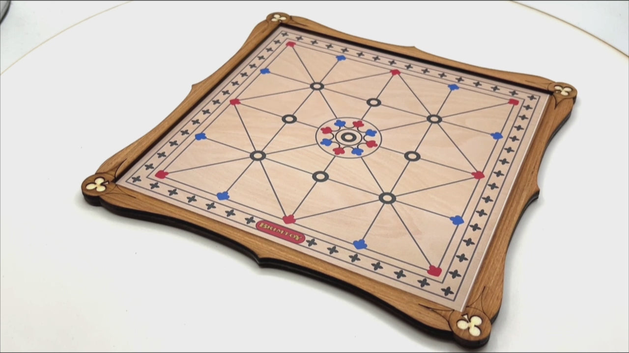 Alquerque wooden board game