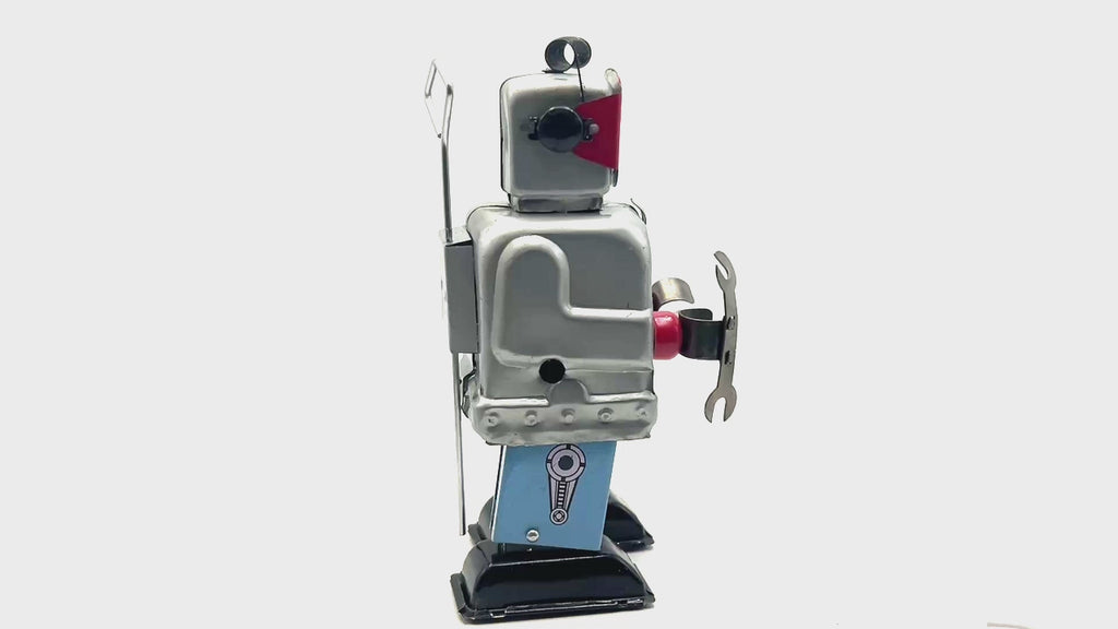 Zoomer Red Face Robot - Collectable Tin Toy