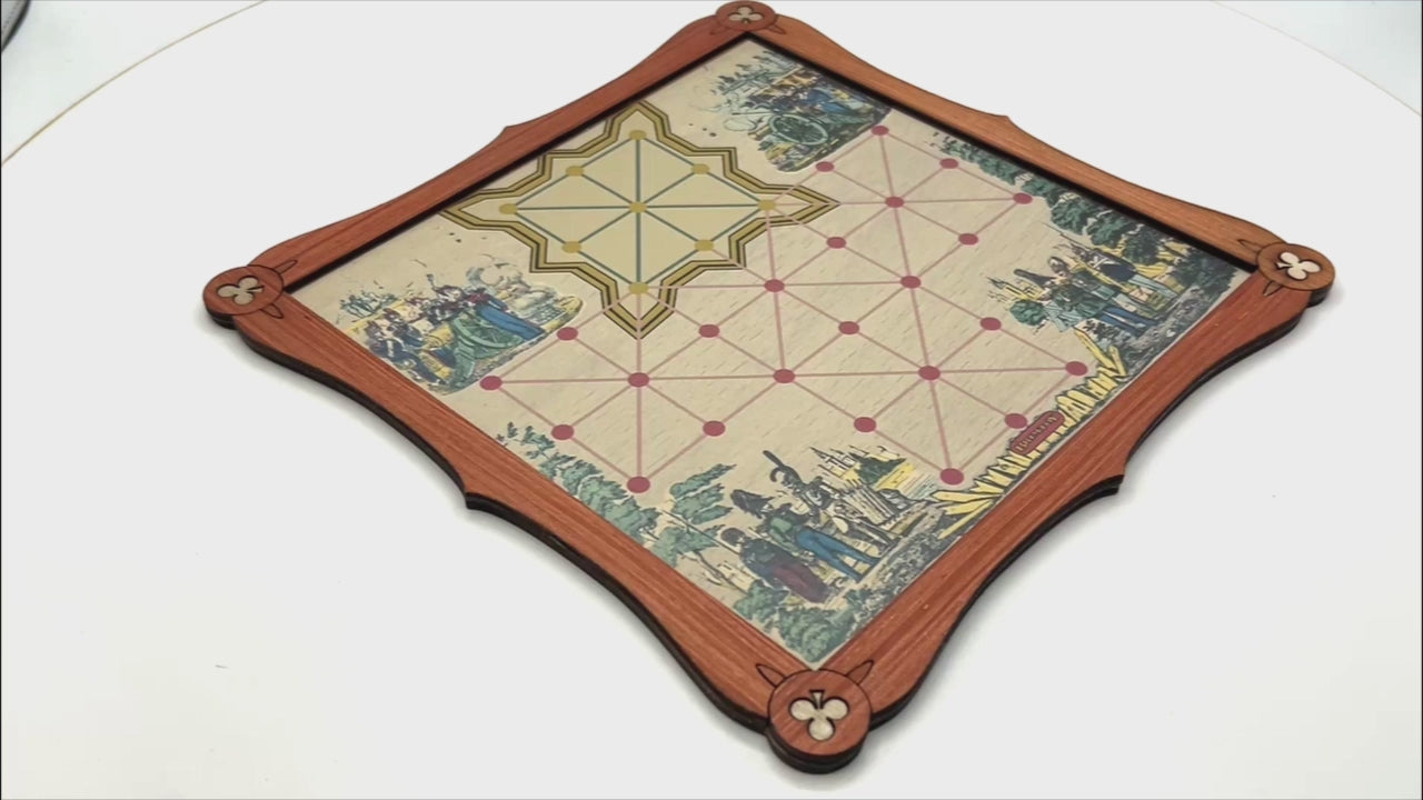 Officer's and sepoys wooden board game