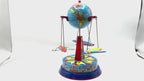 Earth Plane Carousel fairground tin toy