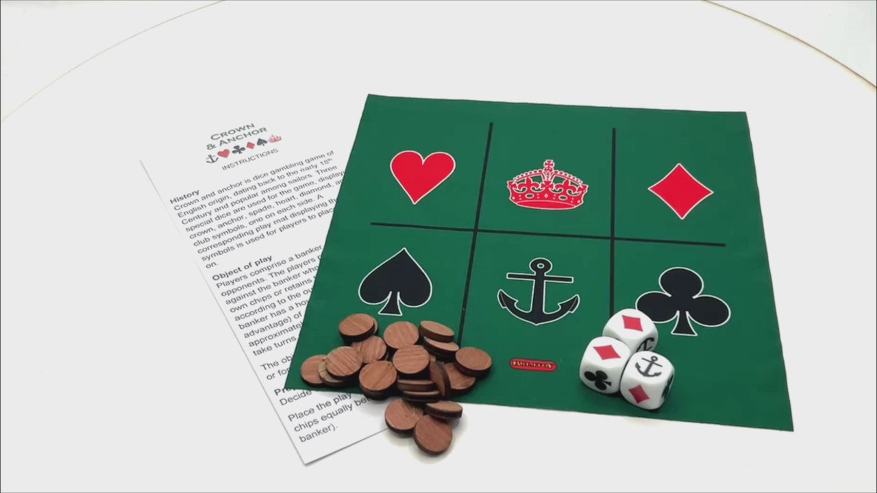 Crown and Anchor traditional dice game