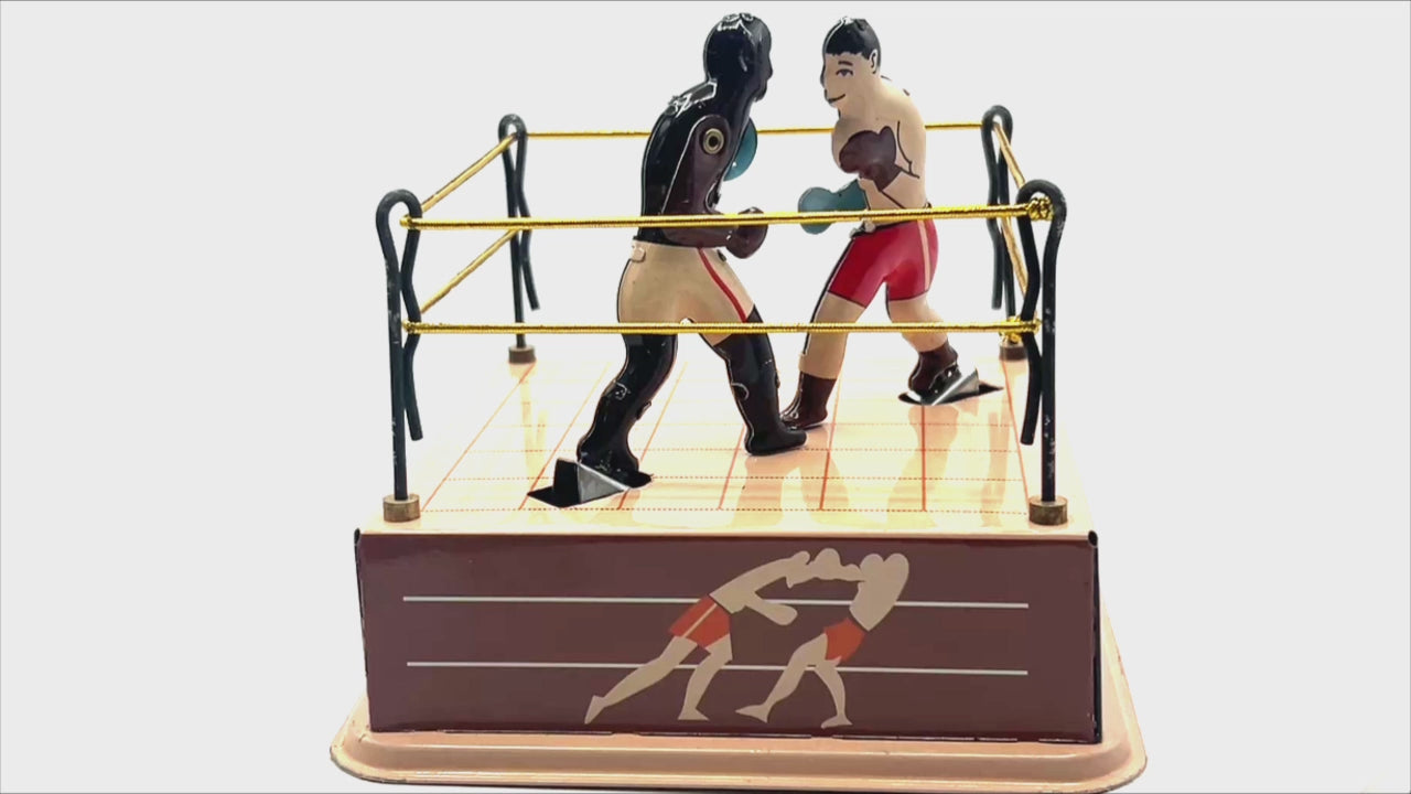Boxing Ring & Boxers tin toy - Collectable Tin Toy