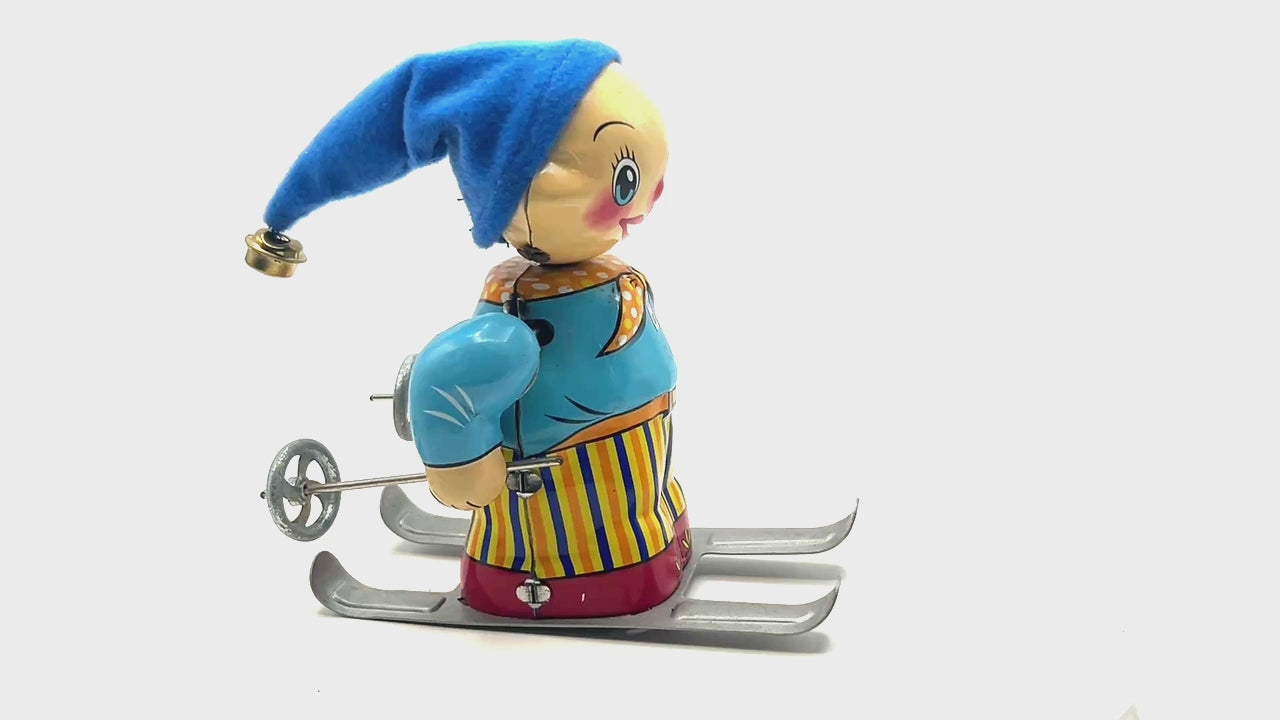 Little Skier clockwork toy - Collectable Tin Toy
