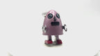 Purple Egg man robot - Collectable Tin Toy