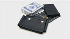 Black leather cribbage set