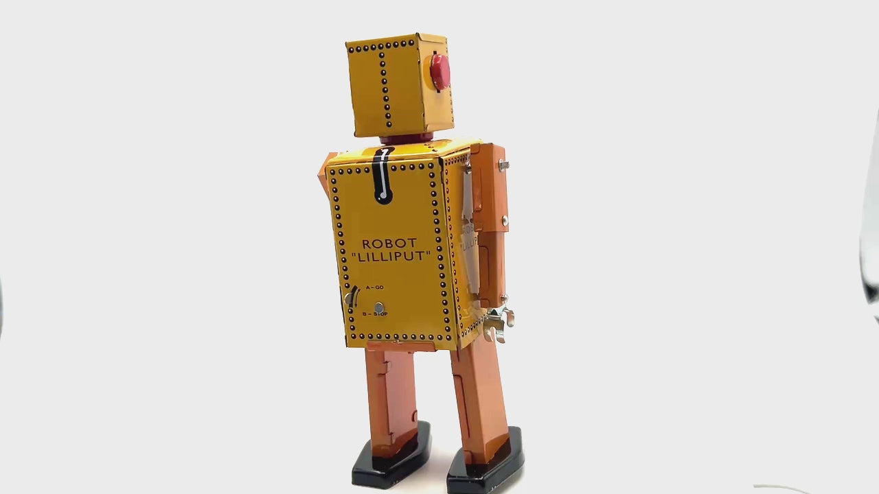 Lilliput Robot - Yellow - Collectable Tin Toy