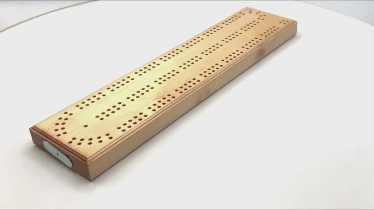 British made continuous 2 track softwood Cribbage Board