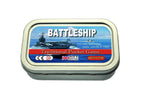 Pocket battleship game in a tin