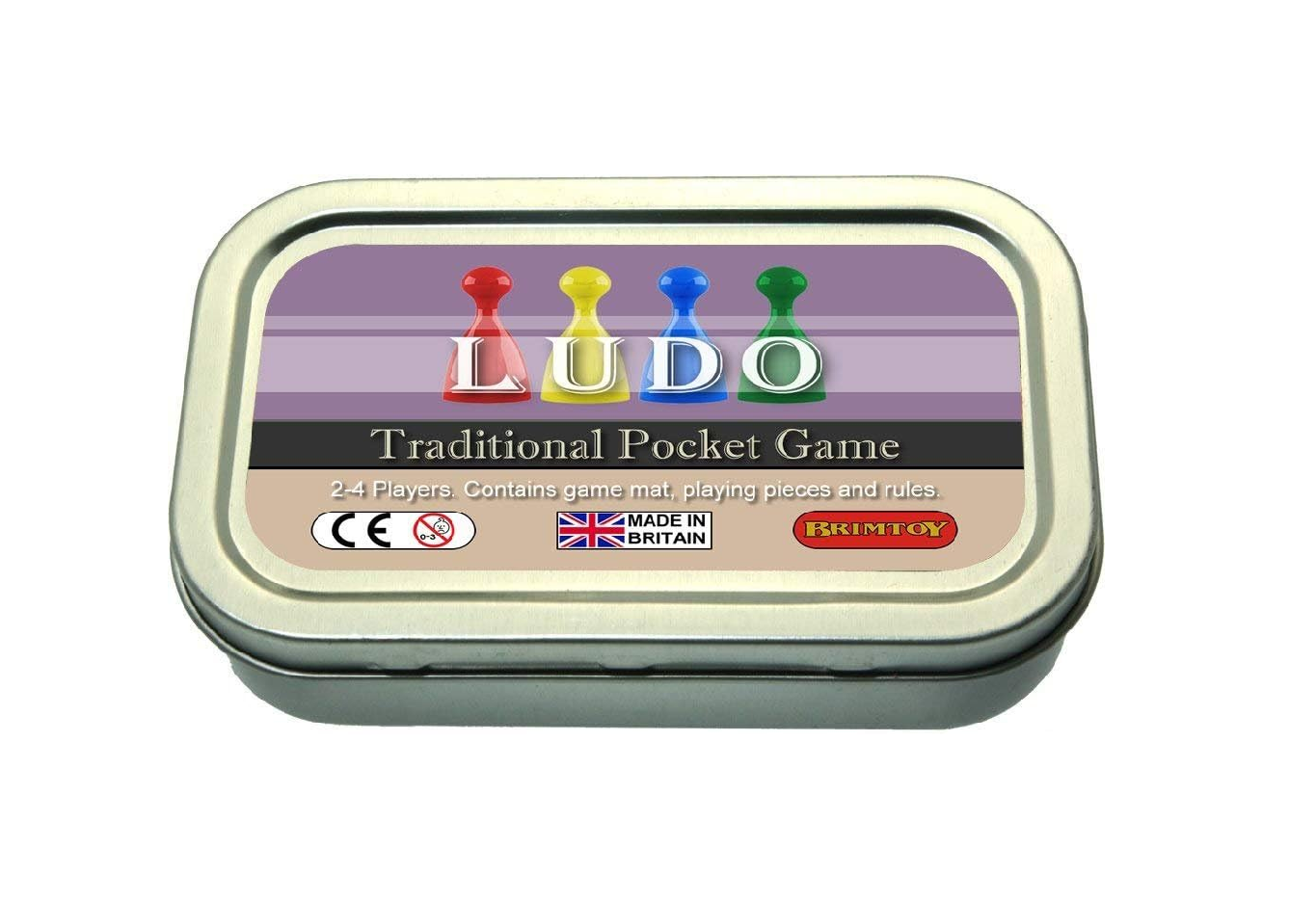 Pocket Ludo game in a tin