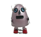 Purple Egg man robot - Collectable Tin Toy