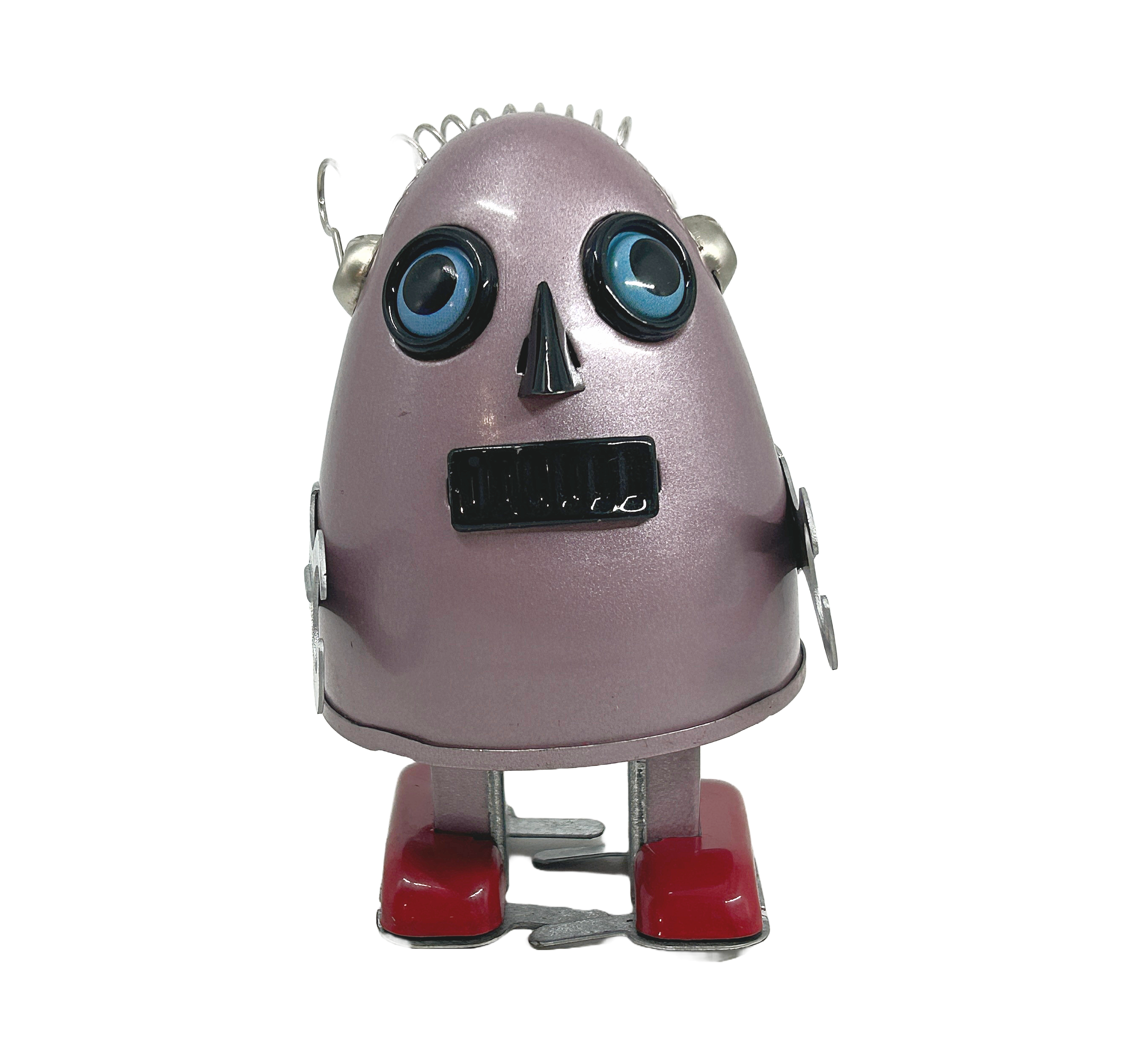 Purple Egg man robot - Collectable Tin Toy