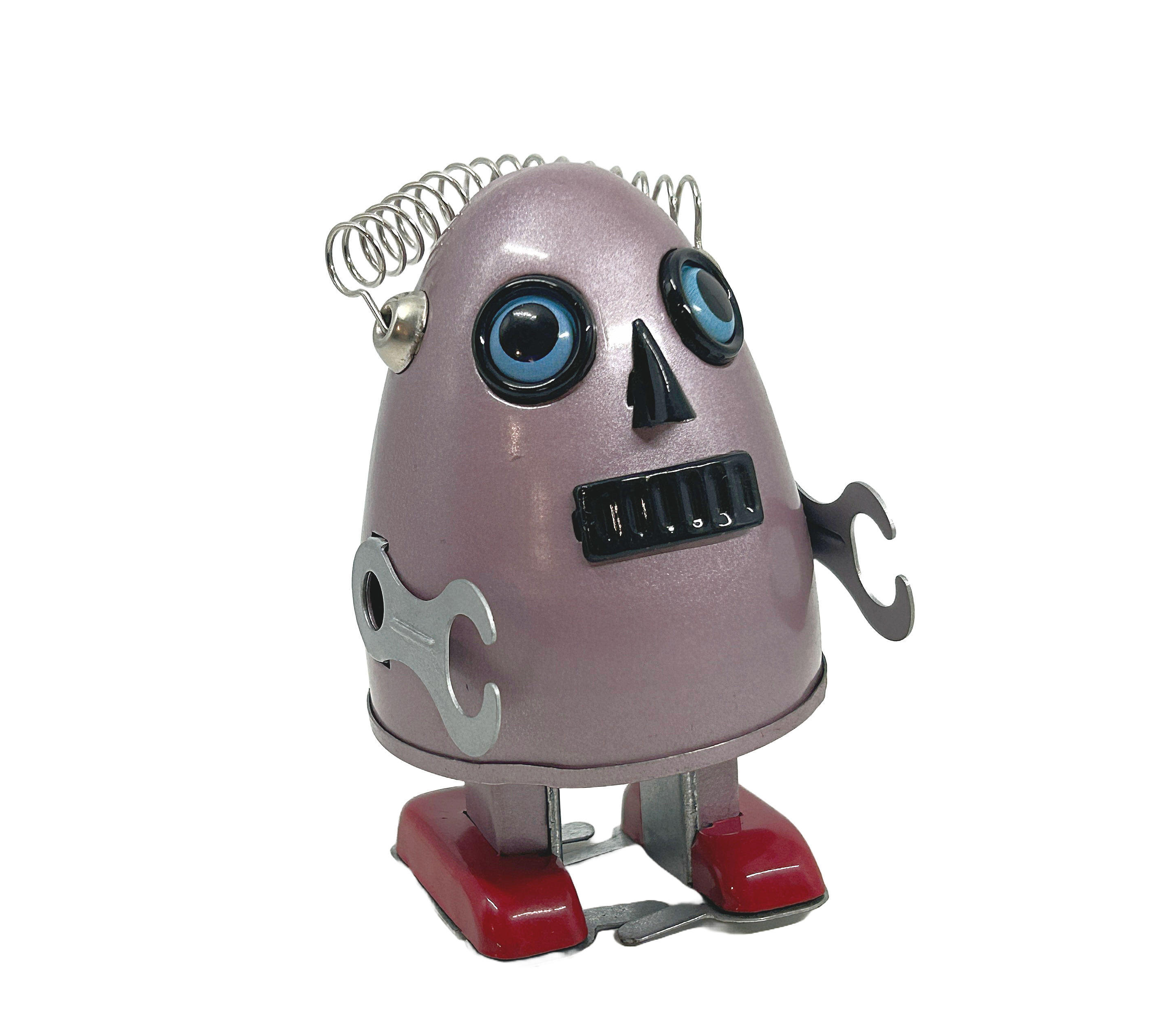 Purple Egg man robot - Collectable Tin Toy