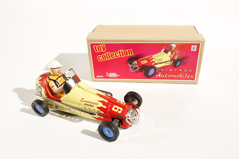 Champion racer car 98 Tin Toy with packaging