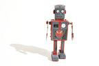 Radicon Mechanical robot tin toy Red and grey colours