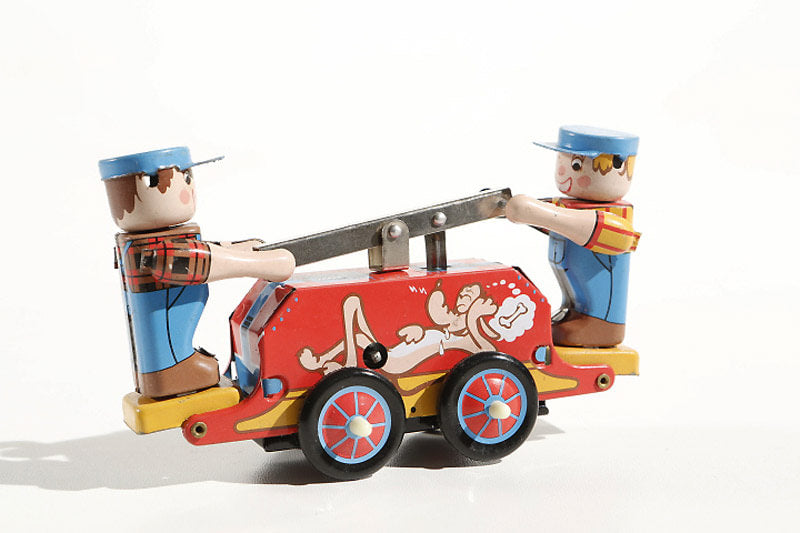 Railwaymen Tin Toy