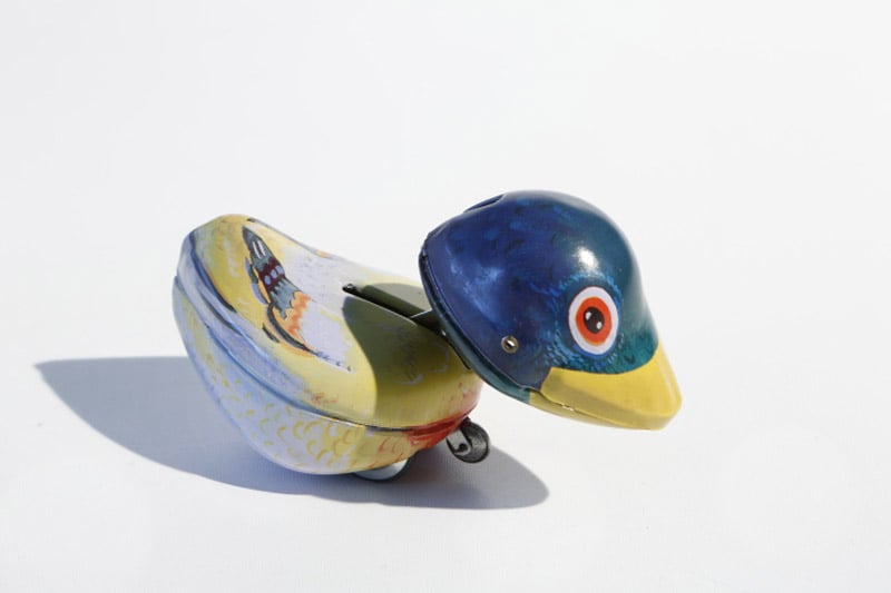 Crazy Duck Tin Toy 