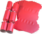 Red crackers with silver ribbon and red cracker blanks