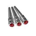 Red Crystal Chrome Cribbage Pegs