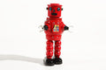 Red Roby Vintage robot tin toy 