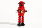 Red Roby Vintage robot tin toy 