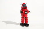 red sparking Vintage robot tin toy 
