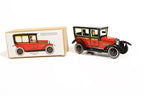 Red Taxi Tin Toy with packaging