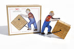 Removal man and box tin toy with packaging