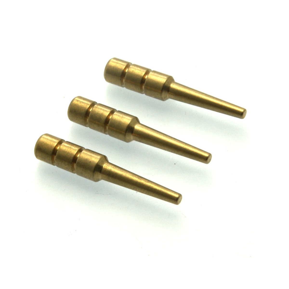 Ribbed Brass cribbage pegs