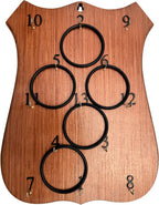 Ring Toss Board Game, with hooks and rings