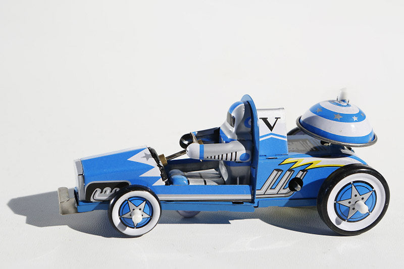 Robot racer tin toy car