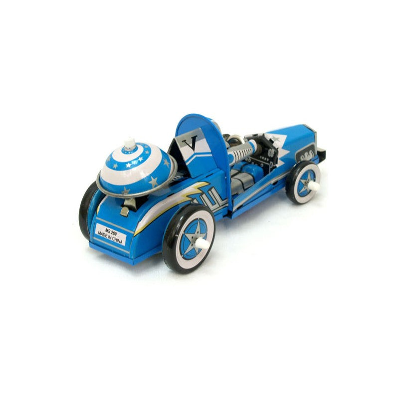 Robot racer tin toy car 