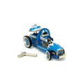Robot racer tin toy car with wind up key 