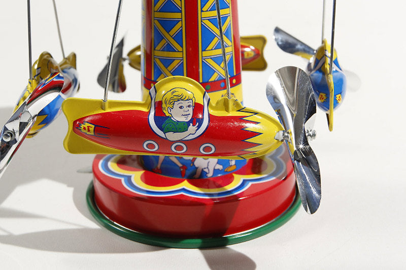 Rocket Ride Carousel Tin Toy
