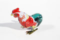 Colourful rooster tin toy