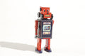 Search and rescue rover tin toy with detachable head 