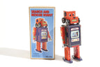 Search and rescue rover tin toy with detachable head  with packaging