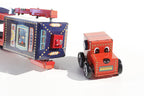 Search and rescue rover tin toy with detachable head 