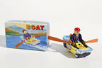 Rowing Boat tin toy with colourful packaging