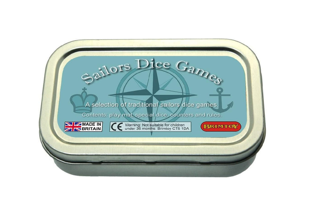 Pocket Sailors Dice game in tin
