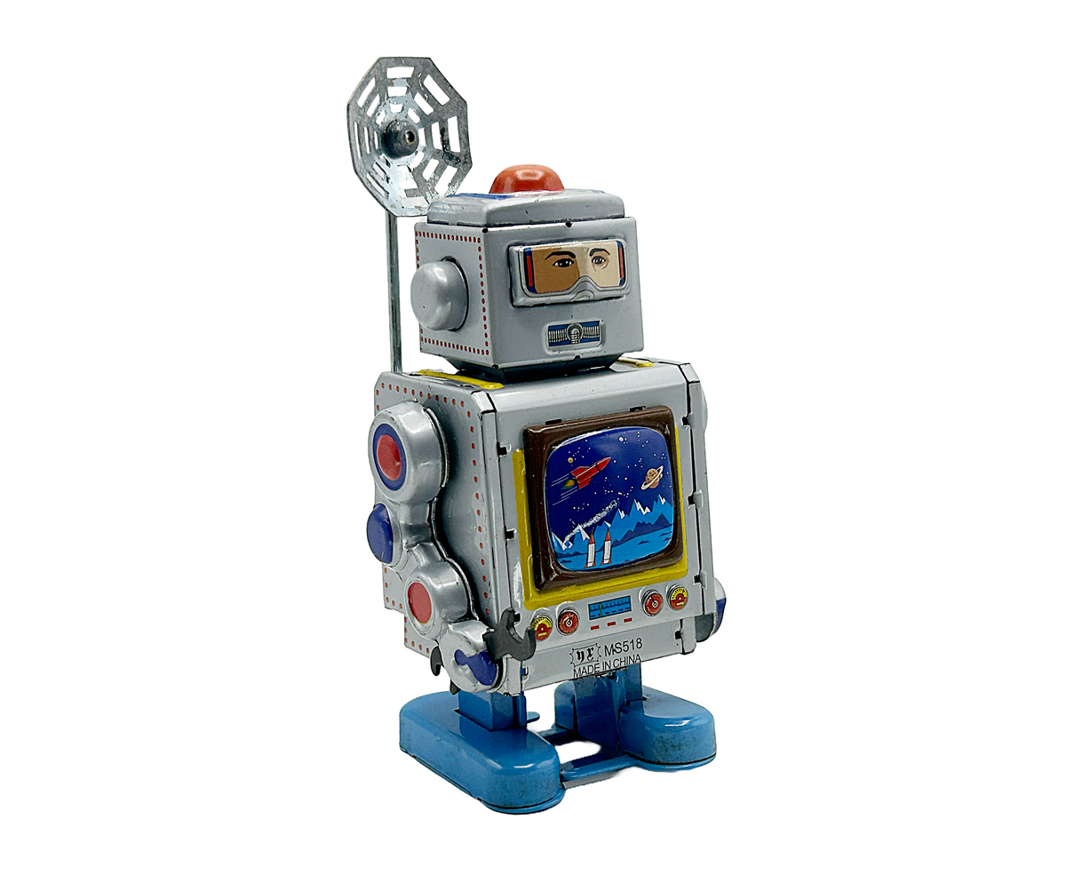Robot Satellite receiver robot - Collectable Tin Toy