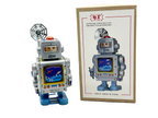Robot Satellite receiver robot - Collectable Tin Toy