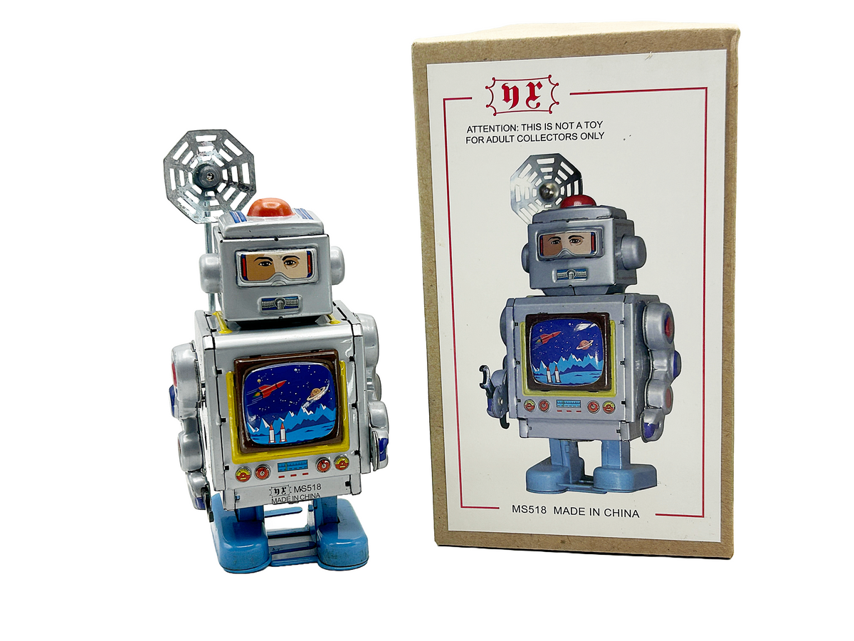 Robot Satellite receiver robot - Collectable Tin Toy