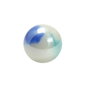 Shark  marble with blue and green swirls 