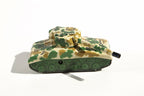 Sherman Tank Camouflage-patterned tin toy tank