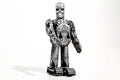 Skeleton Metallic robot tin toy 
