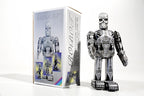 Skeleton Metallic robot tin toy with packaging 