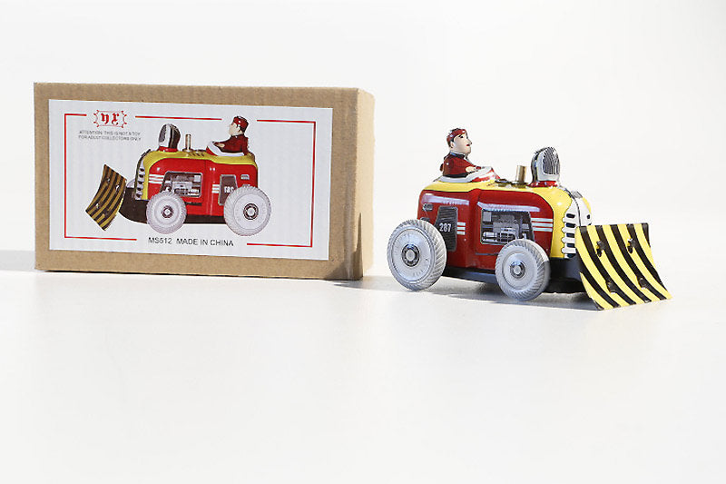 Small Bulldozer tin toy  with packaging